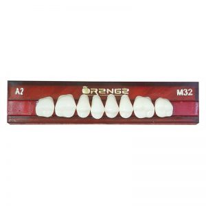 Orange Cross Linked Acrylic Teeth Set
