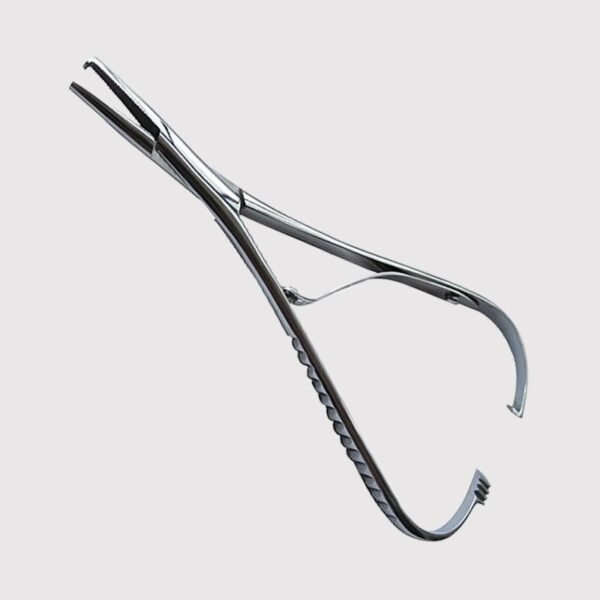 Elastic Placing Mathieu Pliers With Hook Tip
