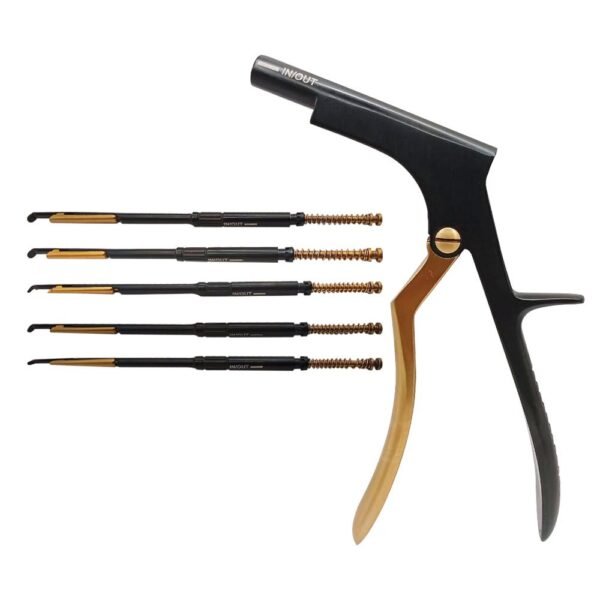 Kerrison Bone Punch With 5 Rotating Shafts