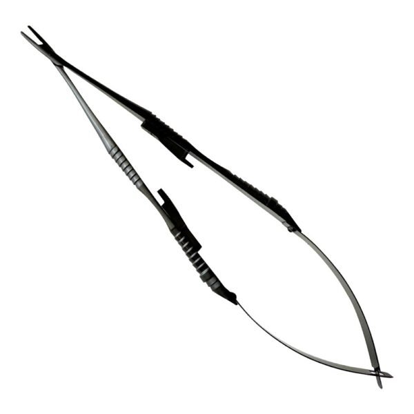 Castroviejo Micro Needle Holder TC STR 18cm Titanium Black